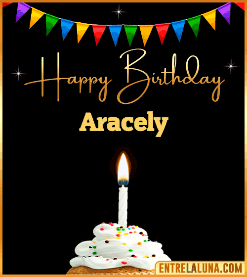 GiF Happy Birthday Aracely